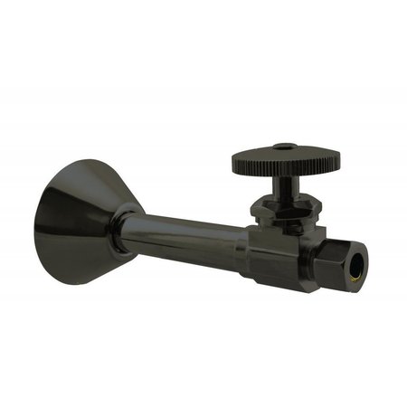 WESTBRASS Straight Stop, 1/2" Copper Sweat x 3/8" OD Comp. in Oil Rubbed Bronze D1114-12